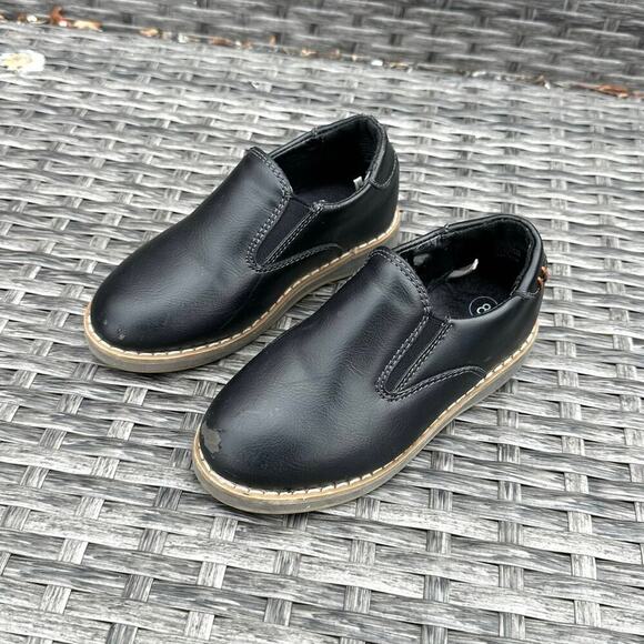 Cat & Jack Toddlers Neal Loafers slip on Shoes Size‎ 8 Black - Picture 3 of 9